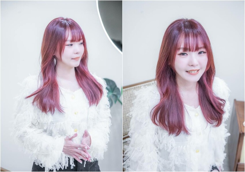 台北平價染髮推薦｜網美必染顯白韓流色系｜大安區職人髮型設計尤拿Una