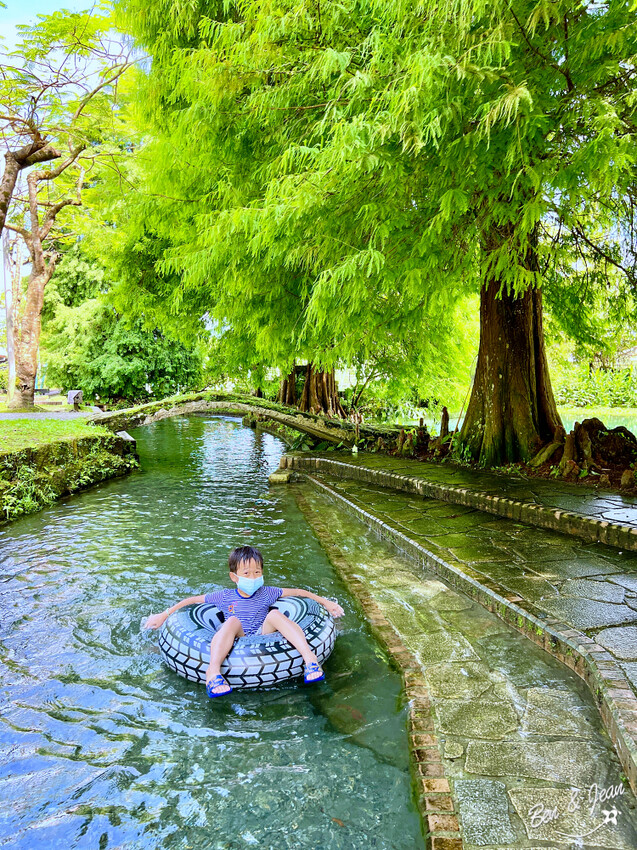 宜蘭縣員山鄉雷公埤》免門票湧泉戲水景點、落羽松秘境、木樁棧橋、環湖步道