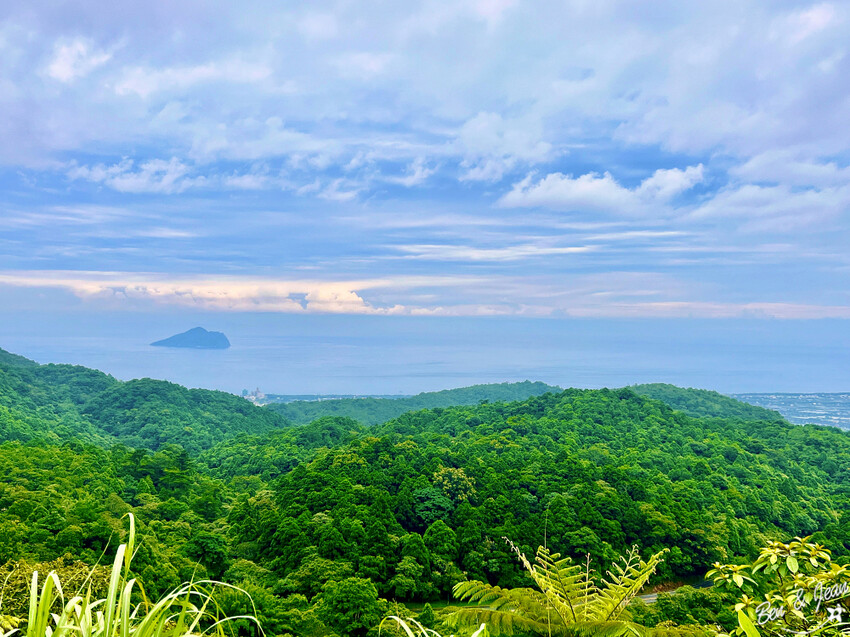 宜蘭縣頭城鎮石牌縣界公園》十萬朵繡球花齊放,金面大觀賞蘭陽八景,金面棧台上俯看龜山島及蘭陽平原盡收眼底