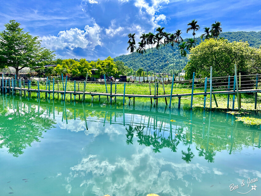 宜蘭縣員山鄉雷公埤》免門票湧泉戲水景點、落羽松秘境、木樁棧橋、環湖步道