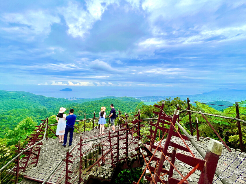 宜蘭縣頭城鎮石牌縣界公園》十萬朵繡球花齊放,金面大觀賞蘭陽八景,金面棧台上俯看龜山島及蘭陽平原盡收眼底