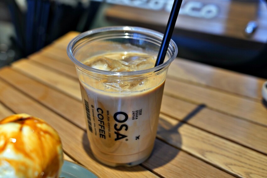 日本【大阪】中崎町|OSA COFFEE,香濃厚實布丁冰淇淋,機場概念主題咖啡廳