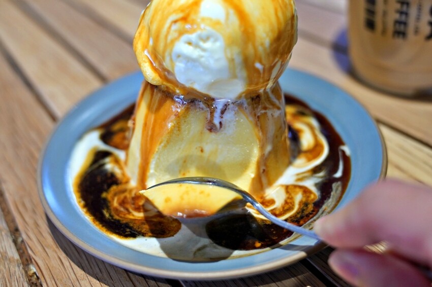 日本【大阪】中崎町|OSA COFFEE,香濃厚實布丁冰淇淋,機場概念主題咖啡廳