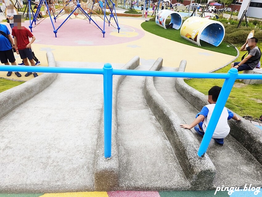 彰化縣員林市彰化特色公園｜員林三和公園 員林共融式公園  3層樓高塔溜滑梯 首座四合一公園