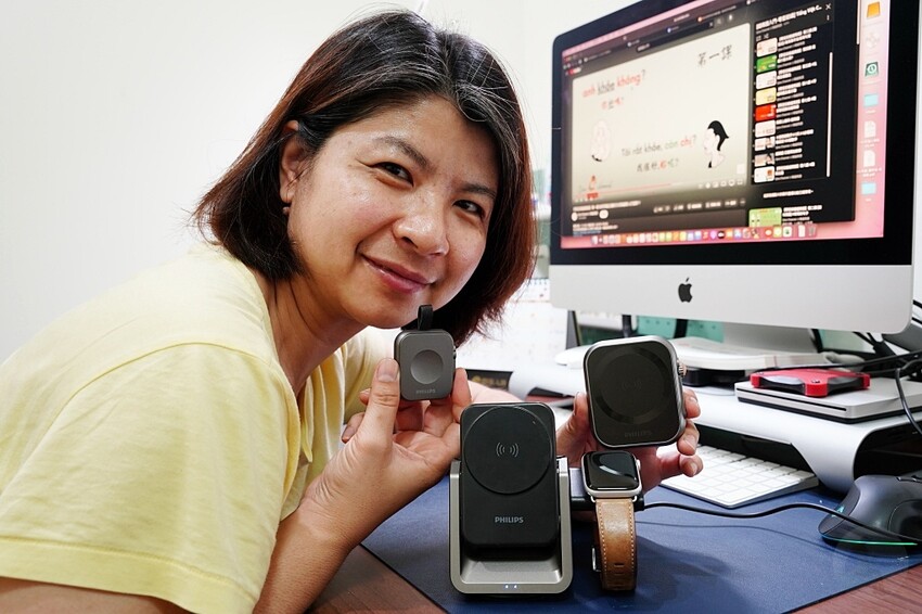 PHILIPS 黑金剛三合一磁吸充電系列｜探索未來充電新趨勢，3 in 1『手機、手錶、耳機』同時無線充電