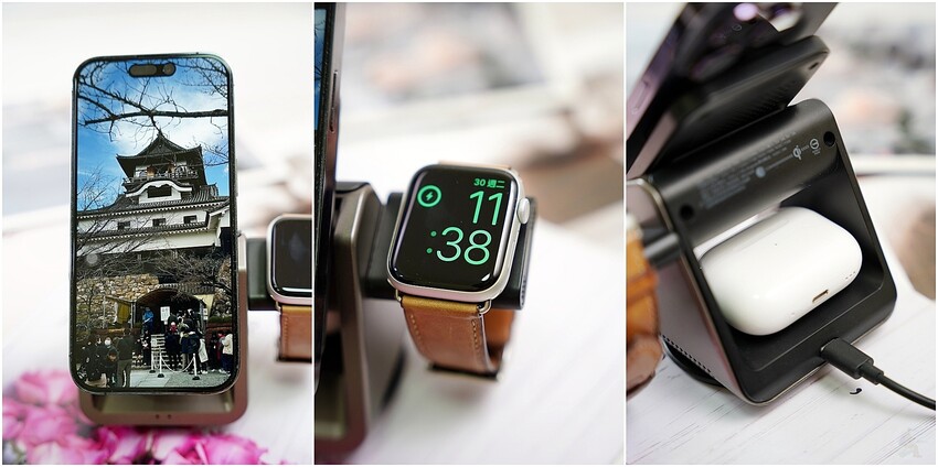 選取 PHILIPS 黑金剛三合一磁吸充電系列｜探索未來充電新趨勢，3 in 1『手機、手錶、耳機』同時無線充電	 PHILIPS 黑金剛三合一磁吸充電系列｜探索未來充電新趨勢，3 in 1『手機、手