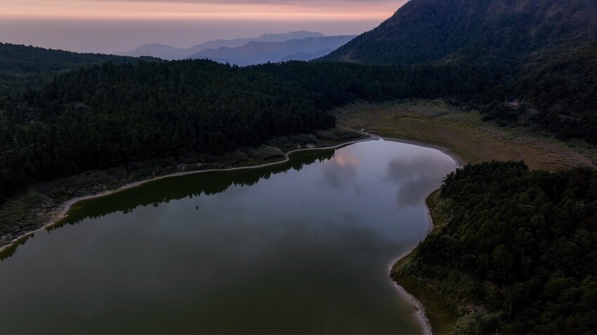空拍 太平山 翠峰湖 夕陽