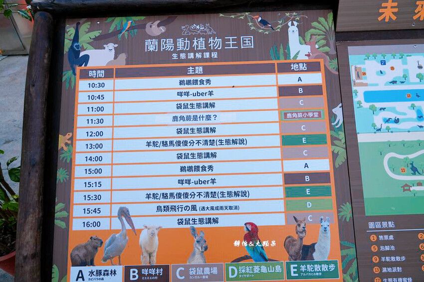 蘭陽動植物王國 ❙ 澳洲袋鼠近距離互動、兔豚鼠、水豚森林浴，