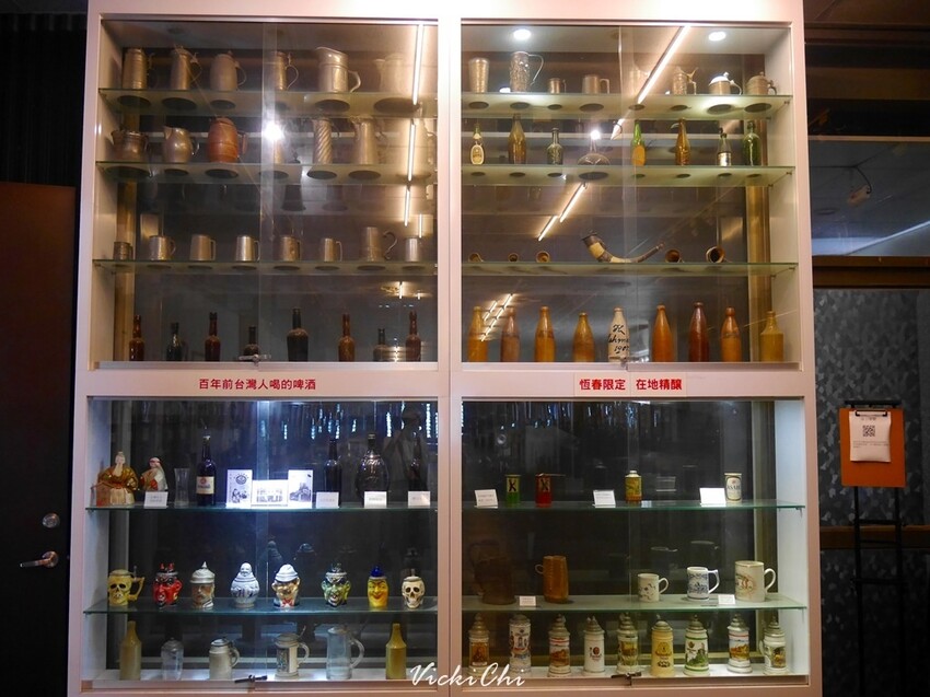 屏東縣恆春鎮恆春｜恆春3000啤酒博物館：巨大啤酒杯牆、蒙娜麗莎的微笑酒標牆及在地限定精釀啤酒。