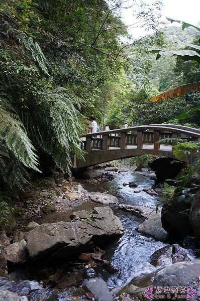宜蘭縣礁溪鄉五峰旗瀑布＋抺茶山》爬山戲水烤肉好去處，瀑布步道輕鬆好走適合親子踏青！攻頂有著抺茶景色的一日郊山！