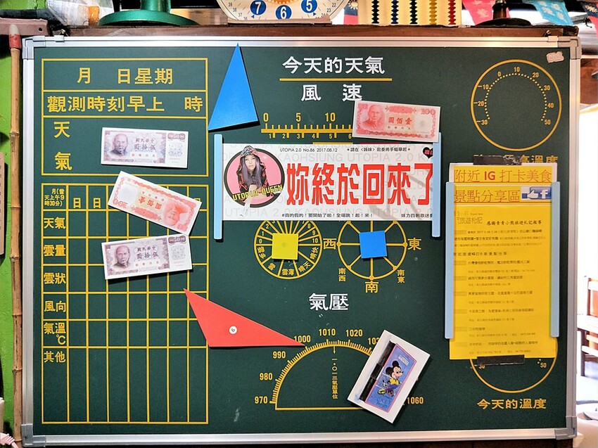 彰化縣和美鎮【彰化景點】隱藏版藍晒圖~伯公廟口麵線糊│復古的擺設和場景│讓人回到童年玩味的年代