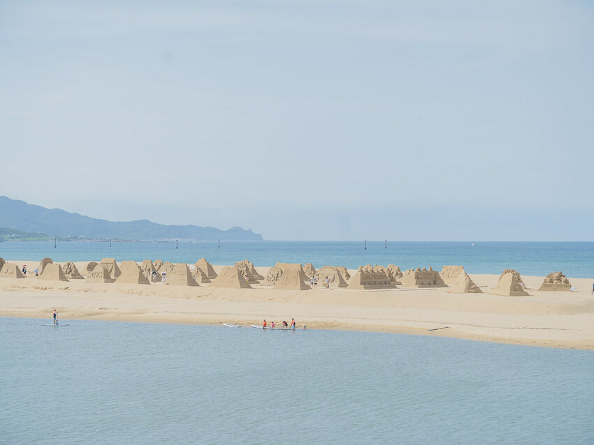 福隆沙雕藝術季 》LINE FRIENDS 明星沙雕主題、粉 DSC03512