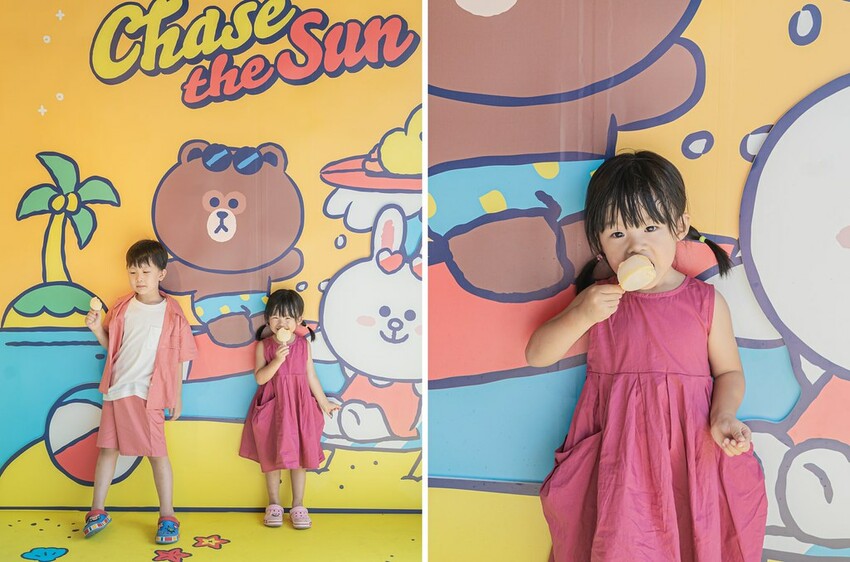 福隆沙雕藝術季 》LINE FRIENDS 明星沙雕主題、粉 DSC03472-side