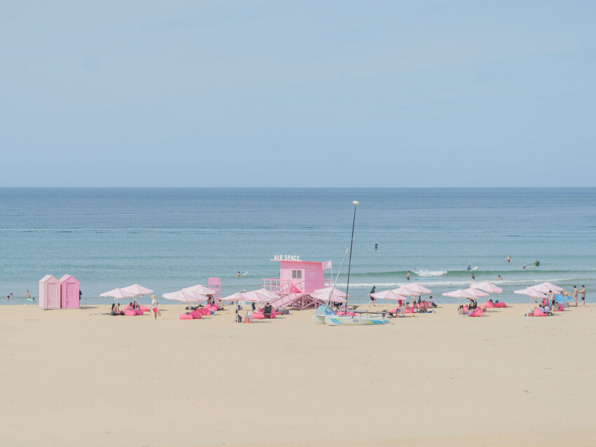 福隆沙雕藝術季 》LINE FRIENDS 明星沙雕主題、粉 DSC03521