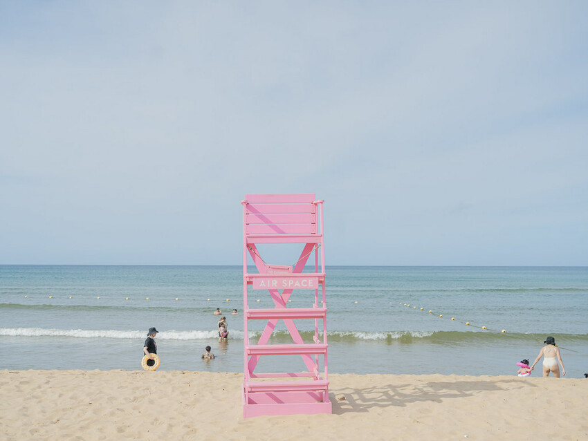 福隆沙雕藝術季 》LINE FRIENDS 明星沙雕主題、粉 DSC03548