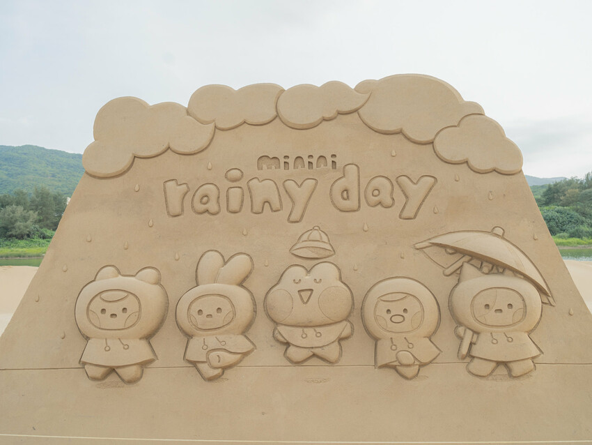 福隆沙雕藝術季 》LINE FRIENDS 明星沙雕主題、粉 DSC03632