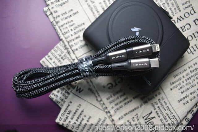 行動電源推薦 | 【YOMIX優迷】八合一自帶線22W三孔快充10000mAh可拆插頭行動電源(PD/QC快充/電量顯示/MagSafe/自帶雙線/iWatch磁吸充/超能充） -  就是這樣。吃喝玩