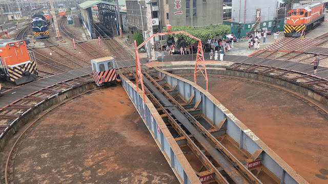 扇形車庫 - 調車轉盤