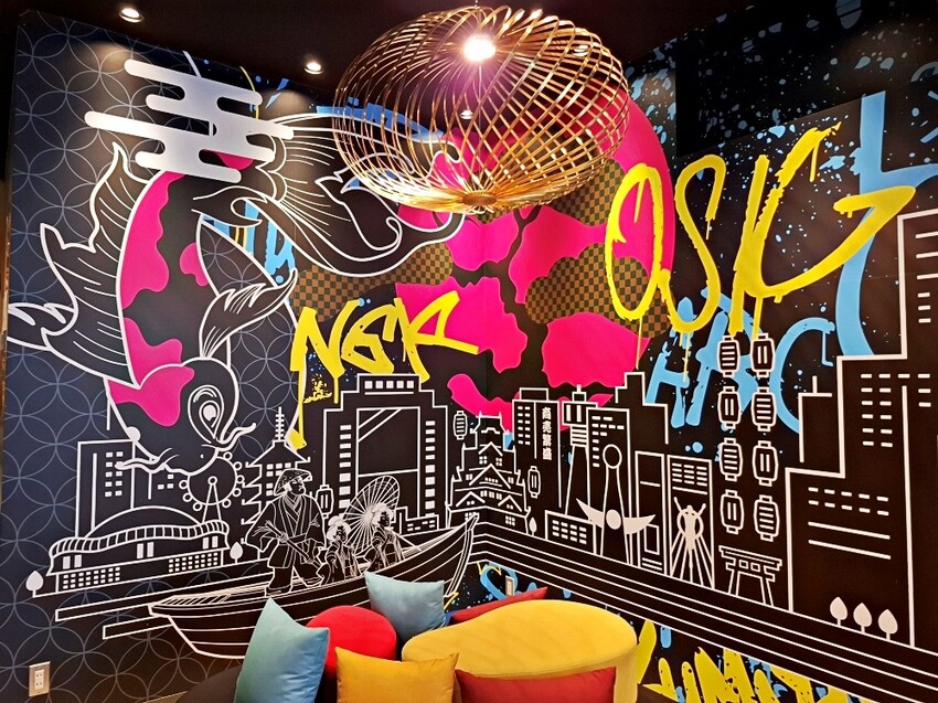 捷絲旅 大阪心齋橋｜美式風格塗鴉網美牆 超chill｜免費無