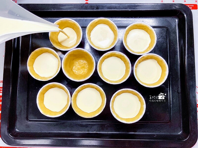 烘焙筆記│德式布丁塔，雞蛋和鮮奶油的蛋奶液比例