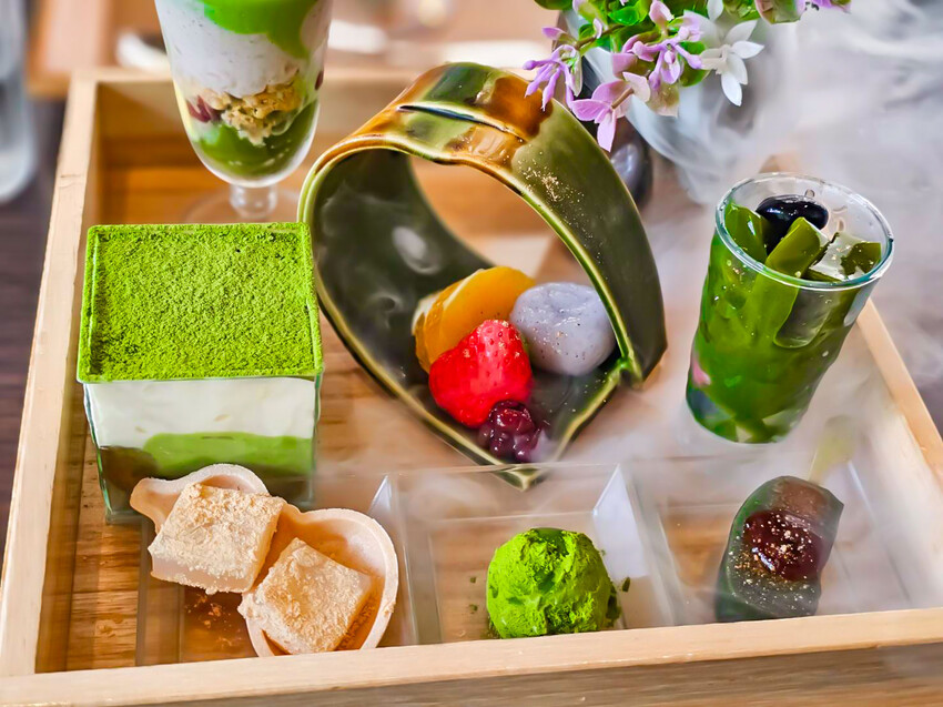 日本French cafe CHASEN 高台寺｜打開蒲島太郎的龍宮寶盒！超夢幻抹茶甜點玉手箱
