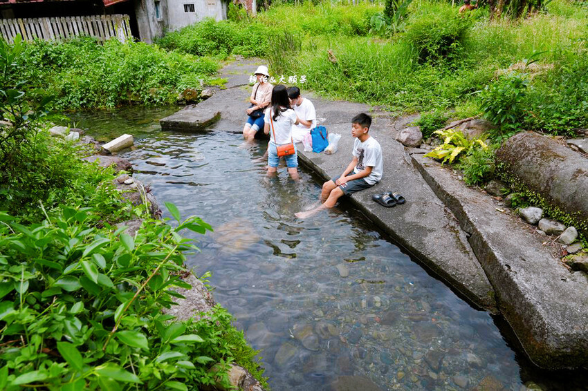 宜蘭玩水景點,羌仔埤,純天然湧泉,員山親子玩水、抓小魚小蝦秘