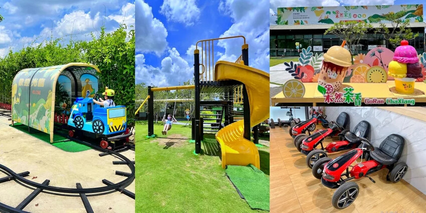 嘉義縣竹崎鄉竹崎親水公園》免費兒童戲水區超熱門、天空走廊、花仙子步道也很美、季節限定花旗木必看，竹崎車站對面