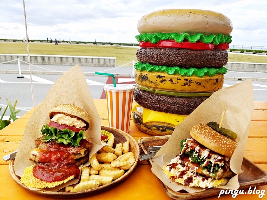 日本氾濫漢堡|沖繩瀨長島美食 一口無法掌握的漢堡 氾濫到了極致