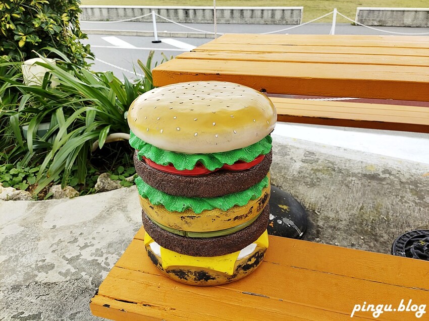 日本氾濫漢堡|沖繩瀨長島美食 一口無法掌握的漢堡 氾濫到了極致