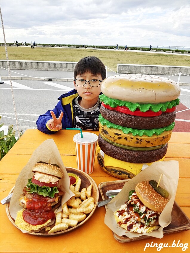 日本氾濫漢堡|沖繩瀨長島美食 一口無法掌握的漢堡 氾濫到了極致