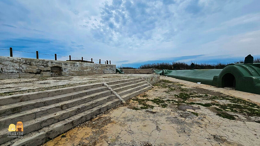 澎湖縣馬公市馬公金龜頭砲臺文化園區，鎮守馬公港的要塞，每日限額參觀的「戰役密道」有夠浮誇
