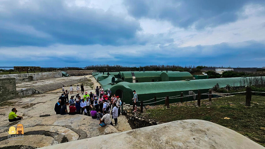 澎湖縣馬公市馬公金龜頭砲臺文化園區，鎮守馬公港的要塞，每日限額參觀的「戰役密道」有夠浮誇