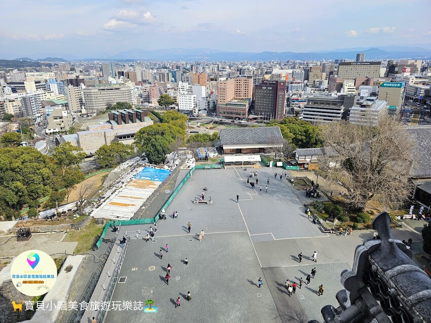 日本[旅遊]日本 熊本 熊本城 百大名城同時也是日本三大名城 登上天守閣 欣賞遼闊的熊本市景