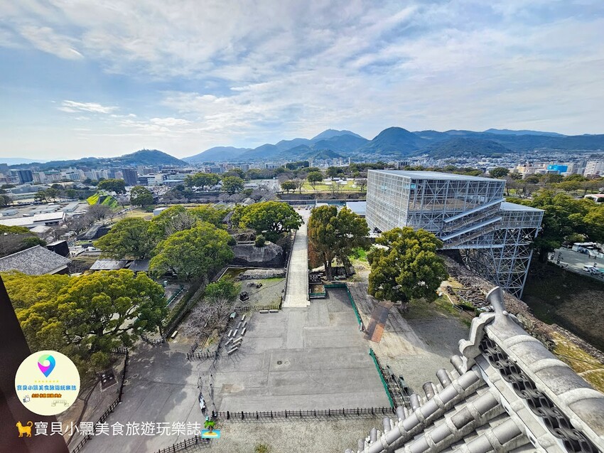 日本[旅遊]日本 熊本 熊本城 百大名城同時也是日本三大名城 登上天守閣 欣賞遼闊的熊本市景