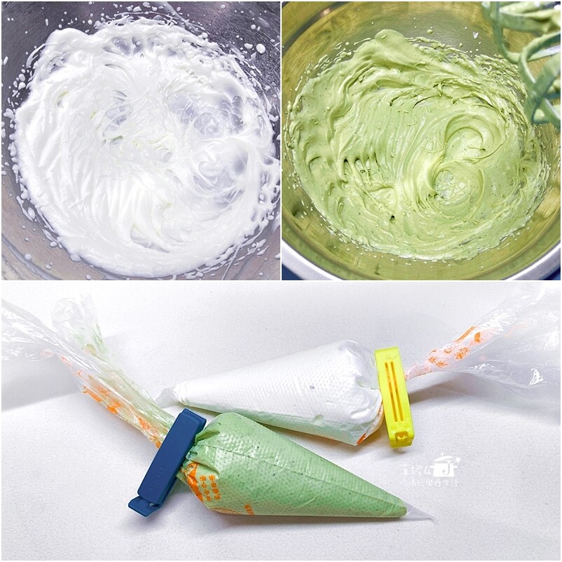 烘焙筆記│芝麻堅果抹茶奶油蛋糕捲，蛋糕質地綿密雙色夾心口感滑顺