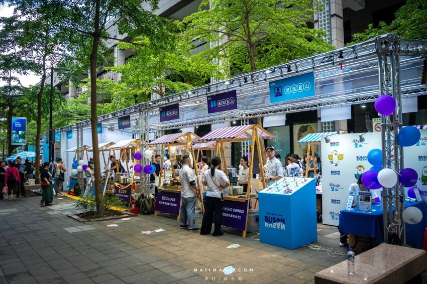 台北市信義區週末 Chill釜山～來香堤大道南段釜山Roadshow巿集逛逛吧，不用出國就能感受到釜山、VISIT BUSAN PASS、女王