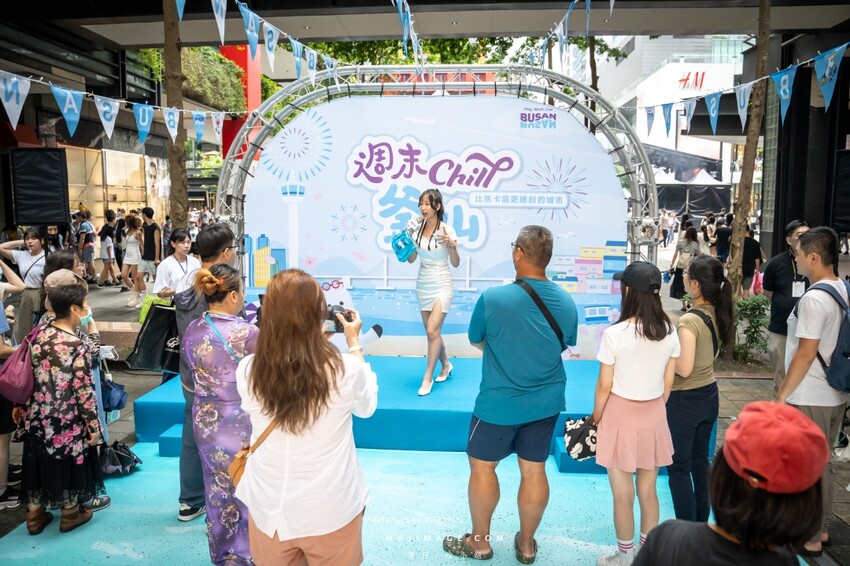 台北市信義區週末 Chill釜山～來香堤大道南段釜山Roadshow巿集逛逛吧，不用出國就能感受到釜山、VISIT BUSAN PASS、女王