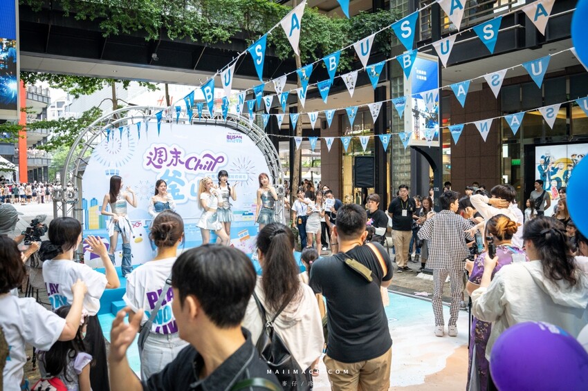 台北市信義區週末 Chill釜山～來香堤大道南段釜山Roadshow巿集逛逛吧，不用出國就能感受到釜山、VISIT BUSAN PASS、女王