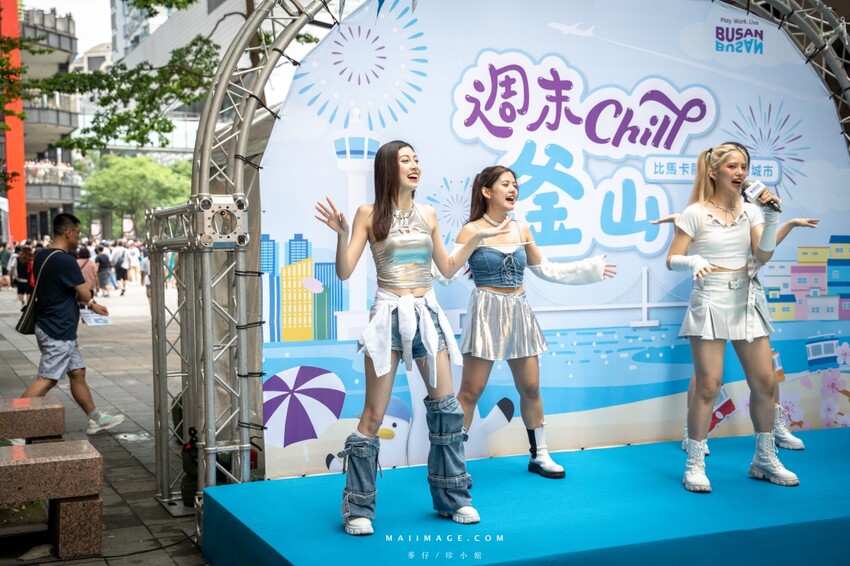 台北市信義區週末 Chill釜山～來香堤大道南段釜山Roadshow巿集逛逛吧，不用出國就能感受到釜山、VISIT BUSAN PASS、女王