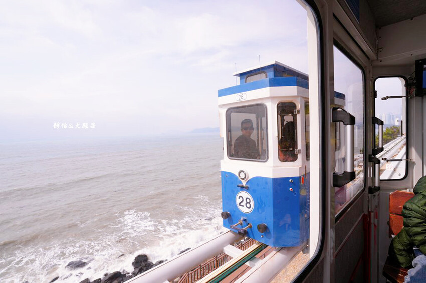 釜山海雲台藍線公園,海雲台天空膠囊列車,釜山美麗海岸風光一覽
