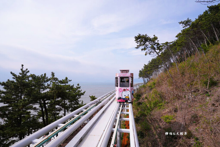 釜山海雲台藍線公園,海雲台天空膠囊列車,釜山美麗海岸風光一覽