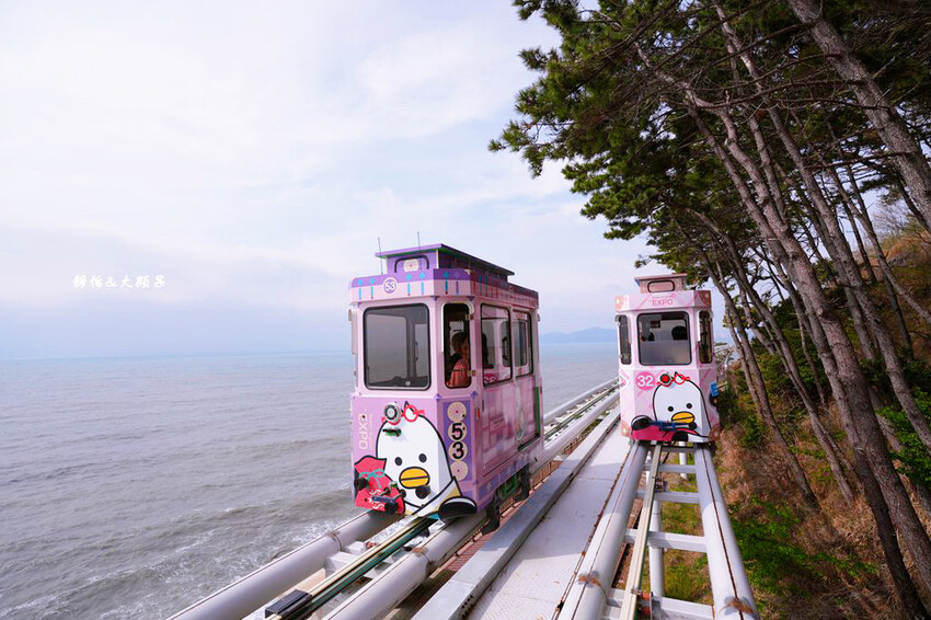 釜山海雲台藍線公園,海雲台天空膠囊列車,釜山美麗海岸風光一覽