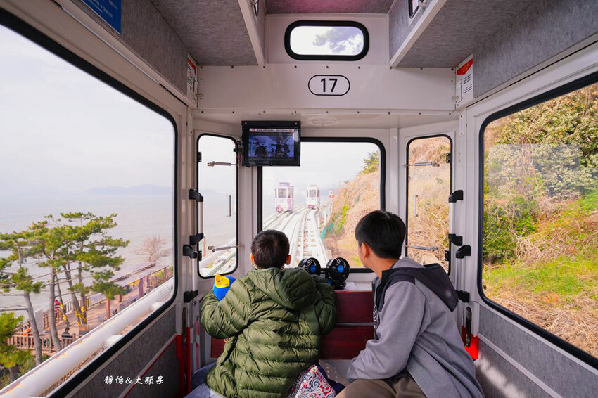 釜山海雲台藍線公園,海雲台天空膠囊列車,釜山美麗海岸風光一覽