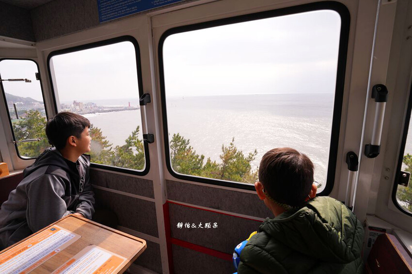 釜山海雲台藍線公園,海雲台天空膠囊列車,釜山美麗海岸風光一覽