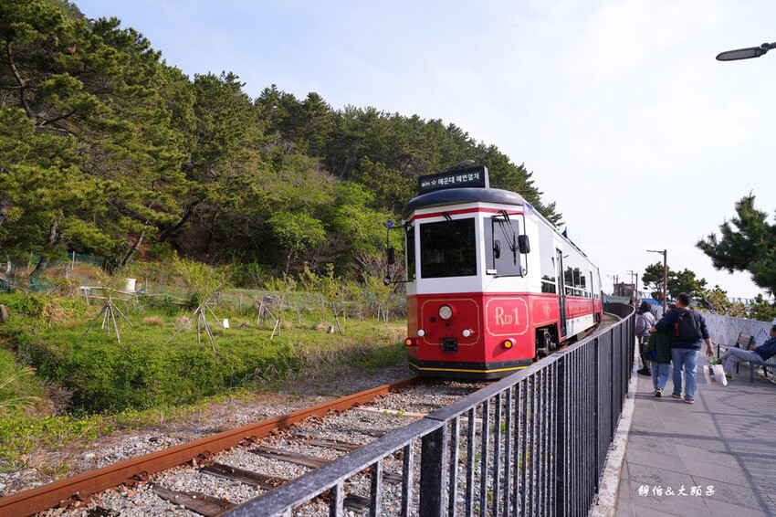 釜山海雲台藍線公園,海雲台天空膠囊列車,釜山美麗海岸風光一覽