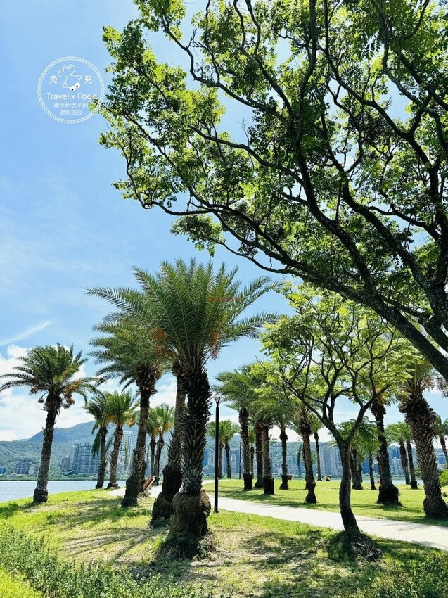全新放風景點!270度賞河岸風光,八里左岸米倉無限公園 - 魚兒 x 牽手明太子的「視」界旅行