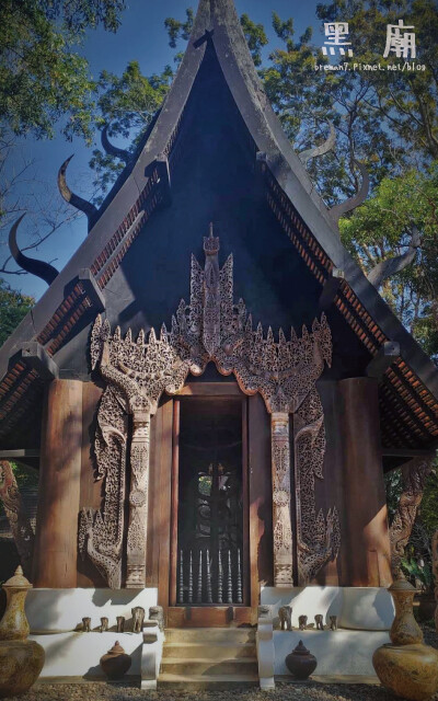 《泰國清邁自由行》清萊黑廟(黑屋博物館)│宛如部落遺蹟的死亡 黑廟(黑屋博物館)-26