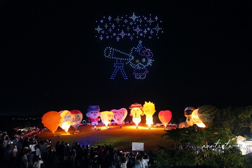 台東縣鹿野鄉【台東】鹿野高台｜2024台灣國際熱氣球嘉年華，光雕秀無人機，三麗鷗家族大集合！
