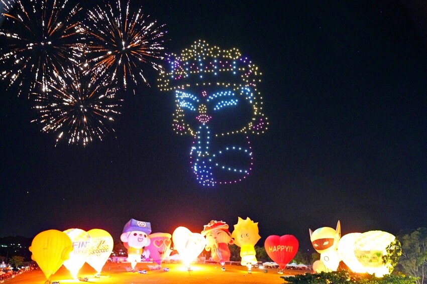 台東縣鹿野鄉【台東】鹿野高台｜2024台灣國際熱氣球嘉年華，光雕秀無人機，三麗鷗家族大集合！