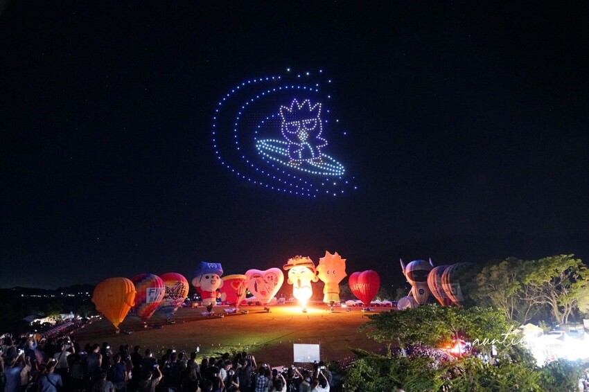 台東縣鹿野鄉【台東】鹿野高台｜2024台灣國際熱氣球嘉年華，光雕秀無人機，三麗鷗家族大集合！
